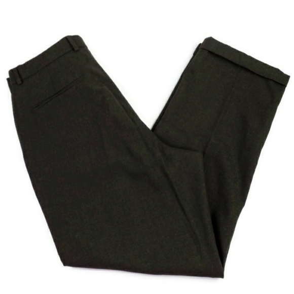 Vintage 7 Collection Brown Pleated Front Tapered Cuffed Wool Dress Pants Mens 34 - Picture 6 of 14